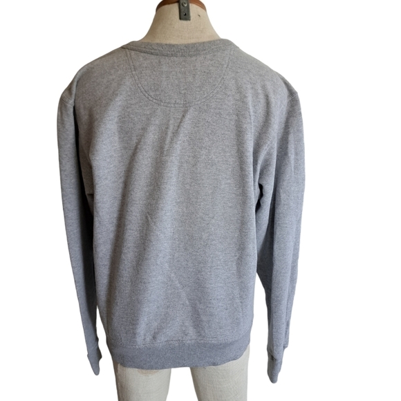 CHAMPION crewneck sweatshirt sweater cotton blend  grey preppy cozy retro small - Picture 2 of 6